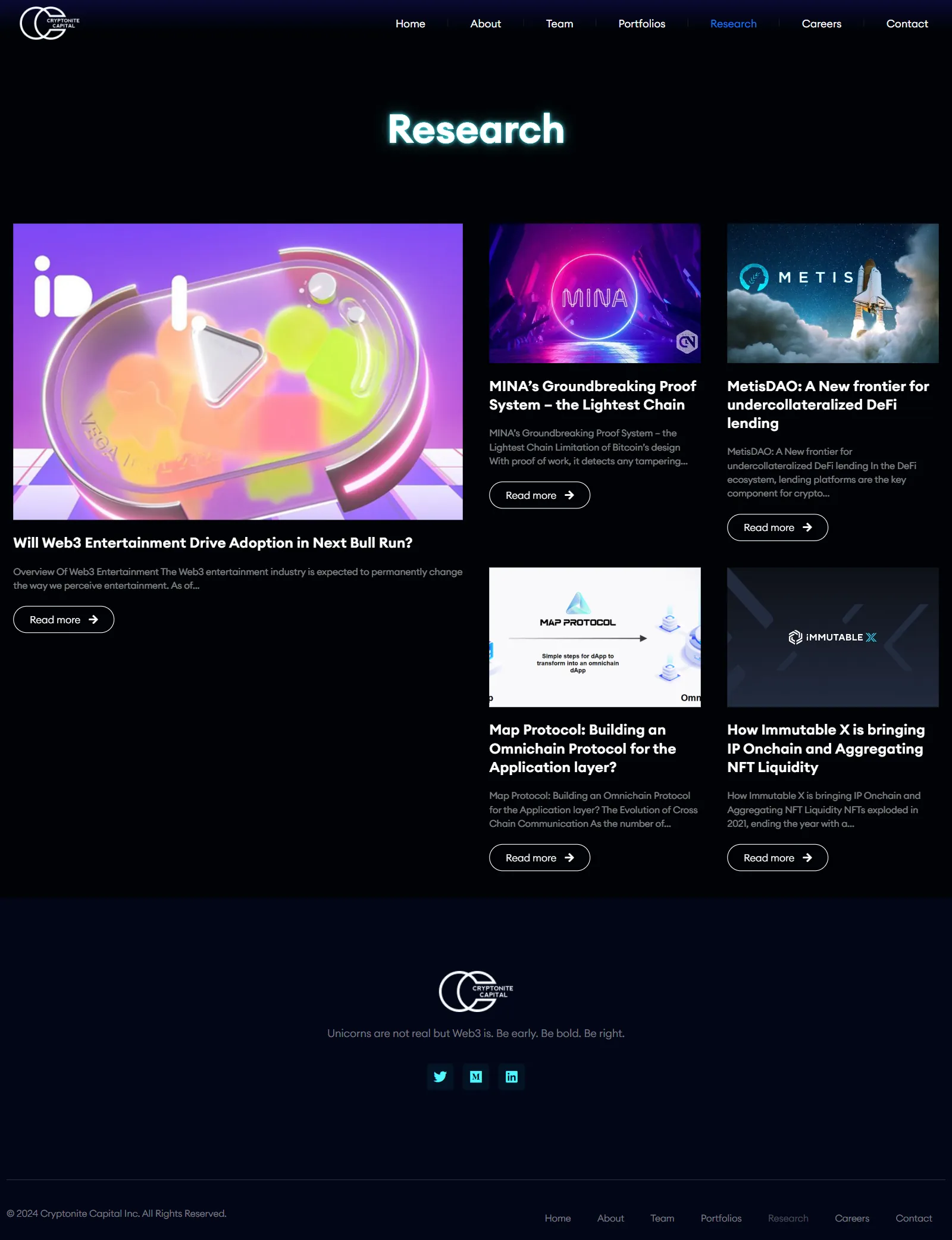 Cryptonite Capital 的屏幕截图